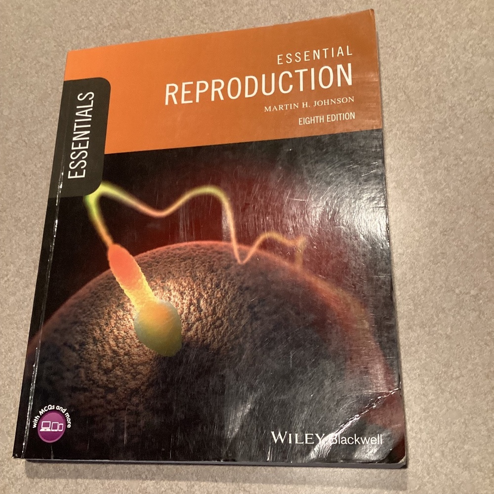 Essential Reproduction 8th Edition Book Martin H. Johnson Wiley Blackwell